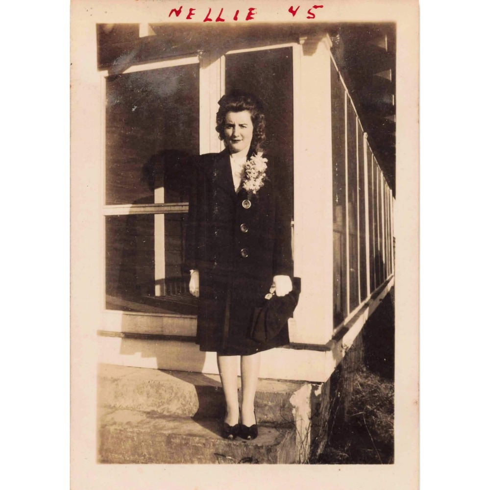 Vintage 1943-45 Personal Photo Lot of 5 - People from Eufaula, Alabama